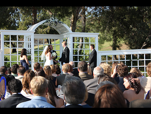 wedding hosted at outdoor venue